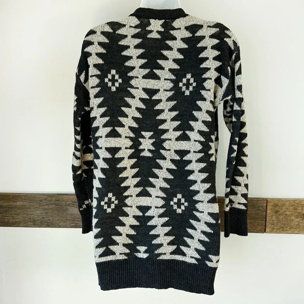 Elodie Mohair Blend Southwestern Sweater M‎ Cardigan - Picture 2 of 7
